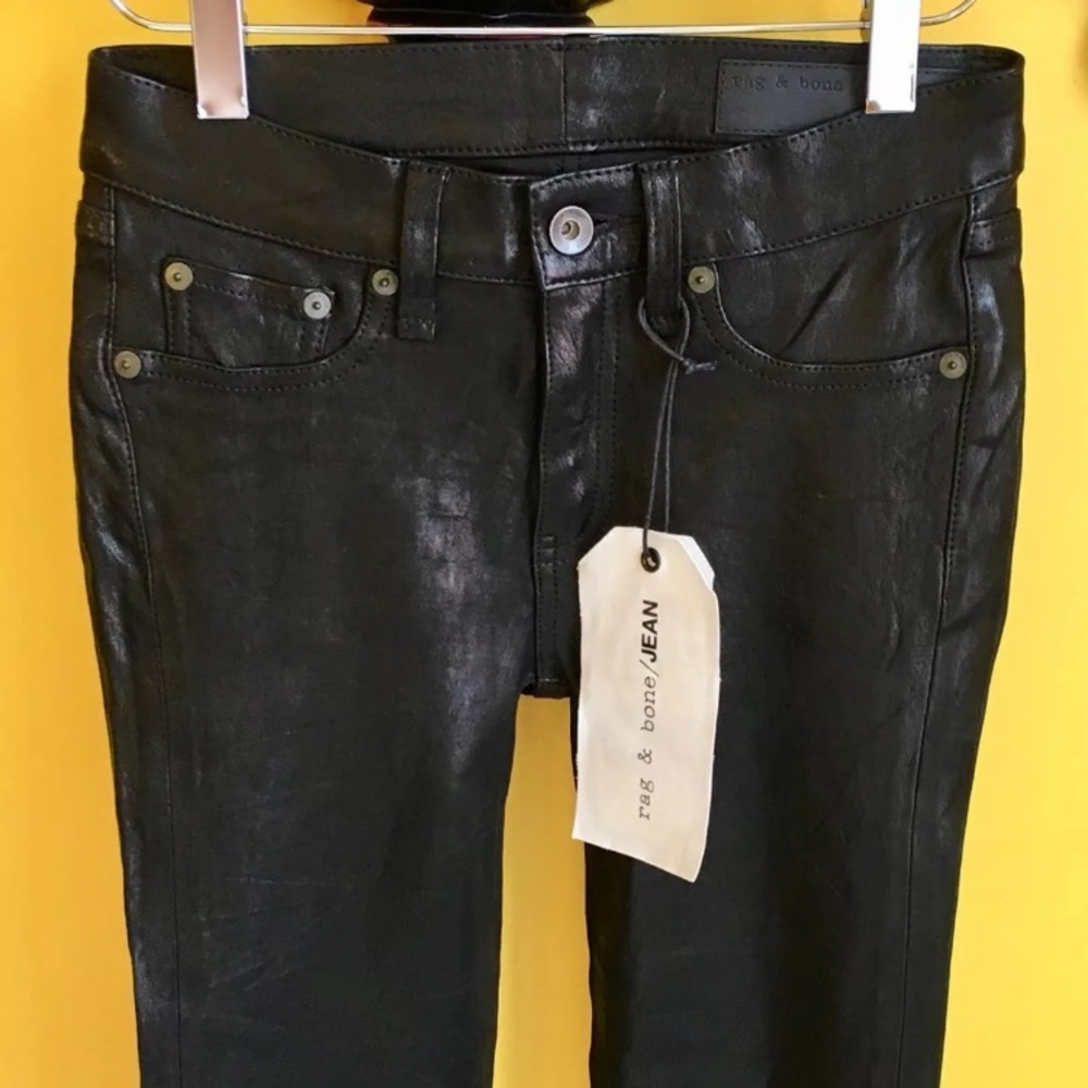 RAG & BONE LEATHER SKINNY NEW SEASON! SZ 25